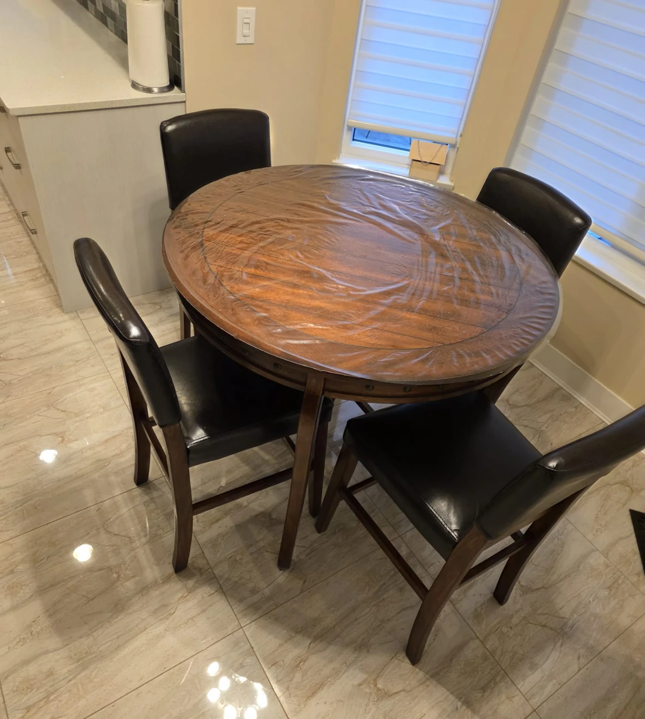 Wooden Dining Table with 4 Chairs - photo 5