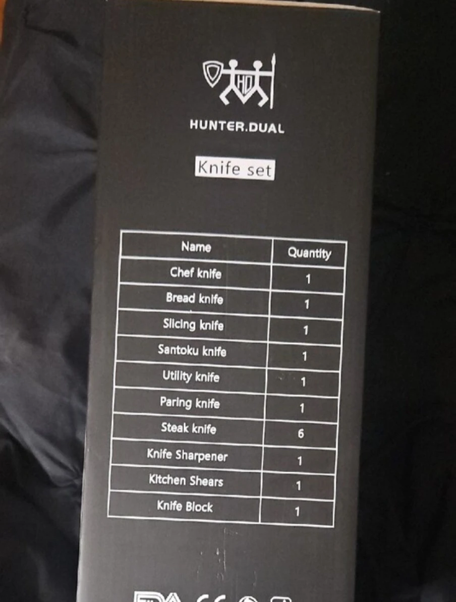 New HUNTER.DUAL 15-Piece Knife Set FJ-15-W Fine Edge - photo 3