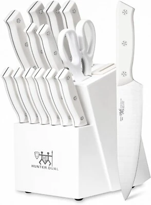 New HUNTER.DUAL 15-Piece Knife Set FJ-15-W Fine Edge - photo 5