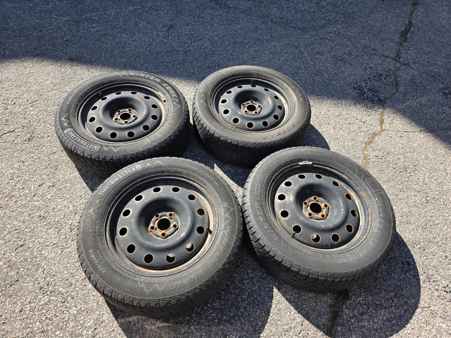 17" Steel Rims & Winter Tires (5x100) – 225/60R17