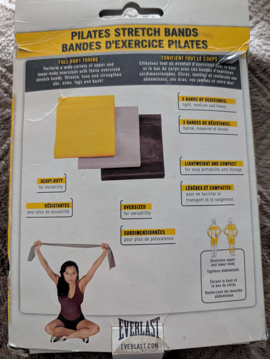 Everlast Pilates Stretch Bands Set of 3 ⚽ - photo 2