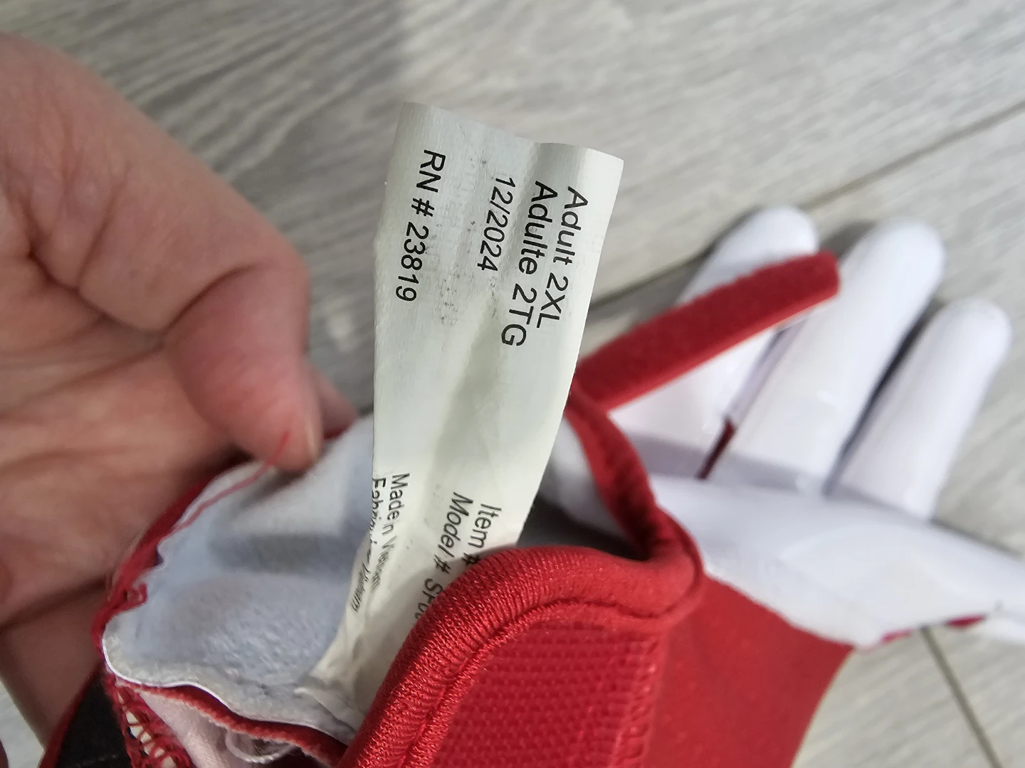 Adult 2XL CFL Football Gloves - photo 2