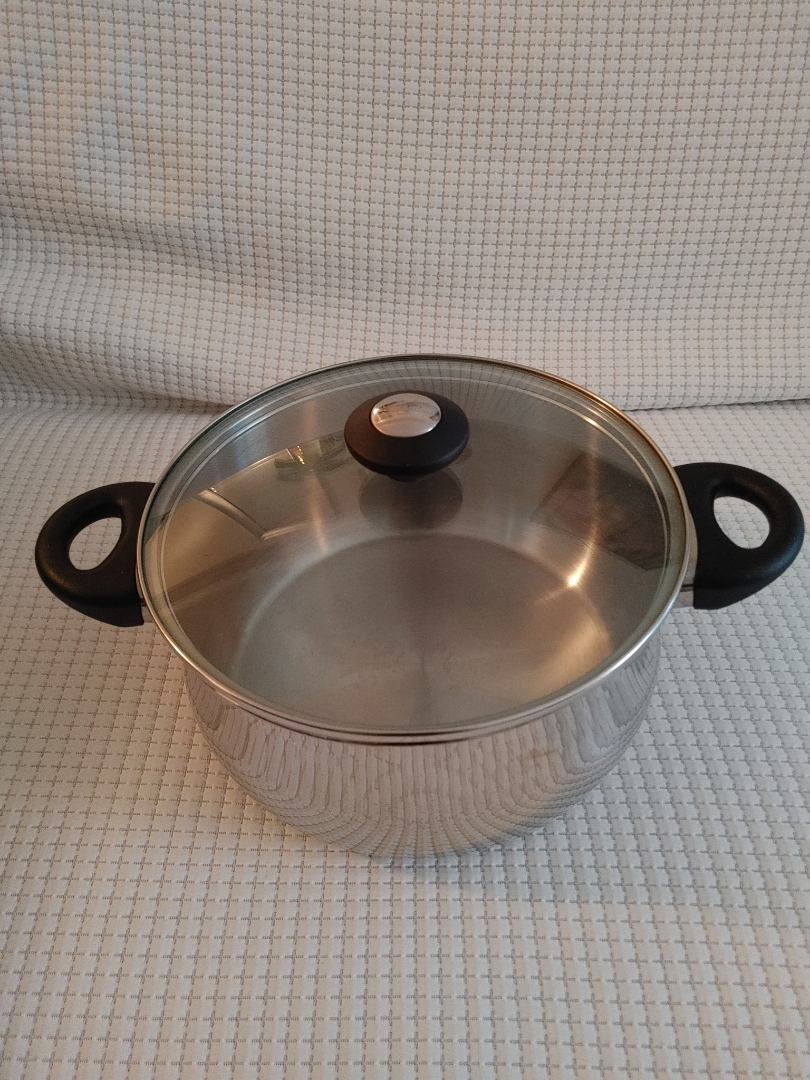 Lagostina Stainless Steel Stock Pot with Glass Lid