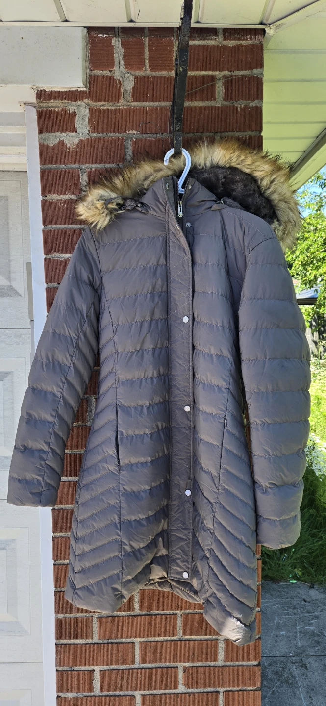 Identity Women's Puffer Coat with Fur Hood