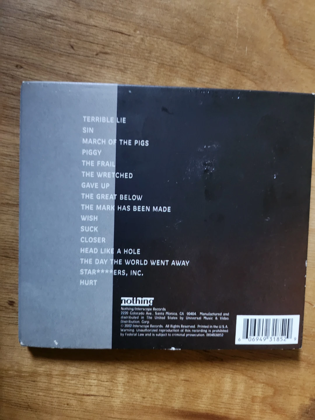 Nine Inch Nails And All That Could Have Been Live CD - photo 3