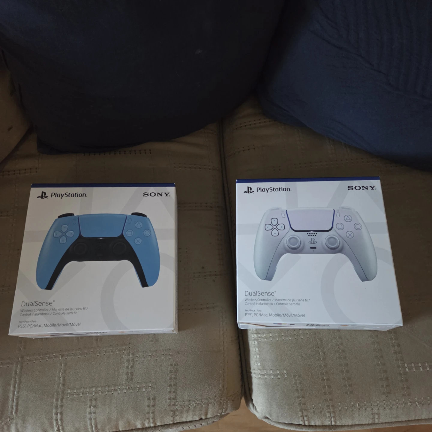 Sony PlayStation DualSense Wireless Controllers (Blue & White)