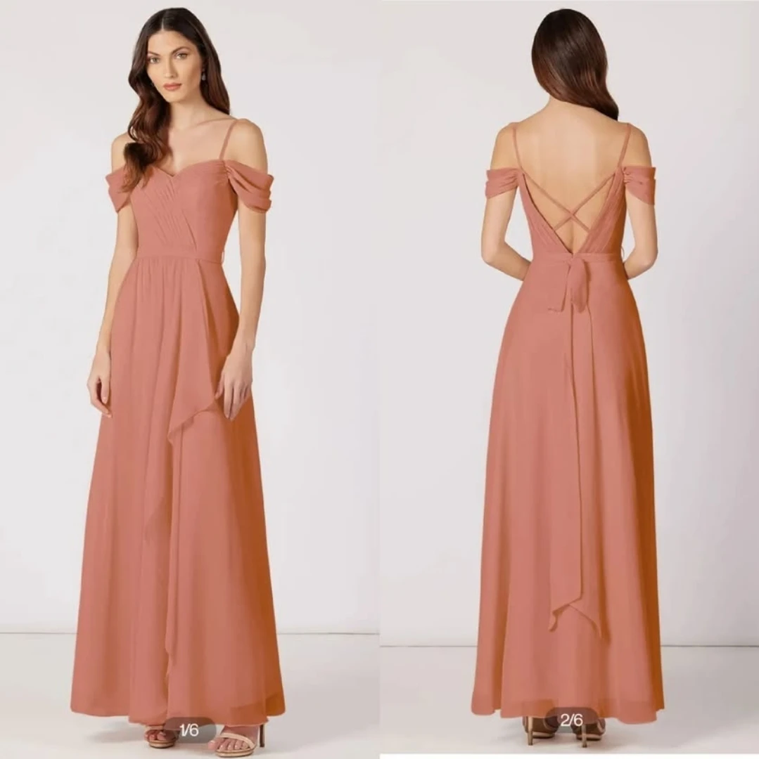 Azazie Coral Bridesmaid Dress