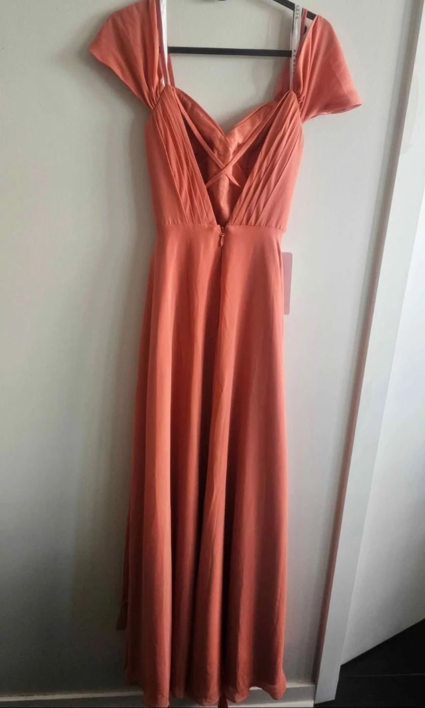 Azazie Coral Bridesmaid Dress - photo 3