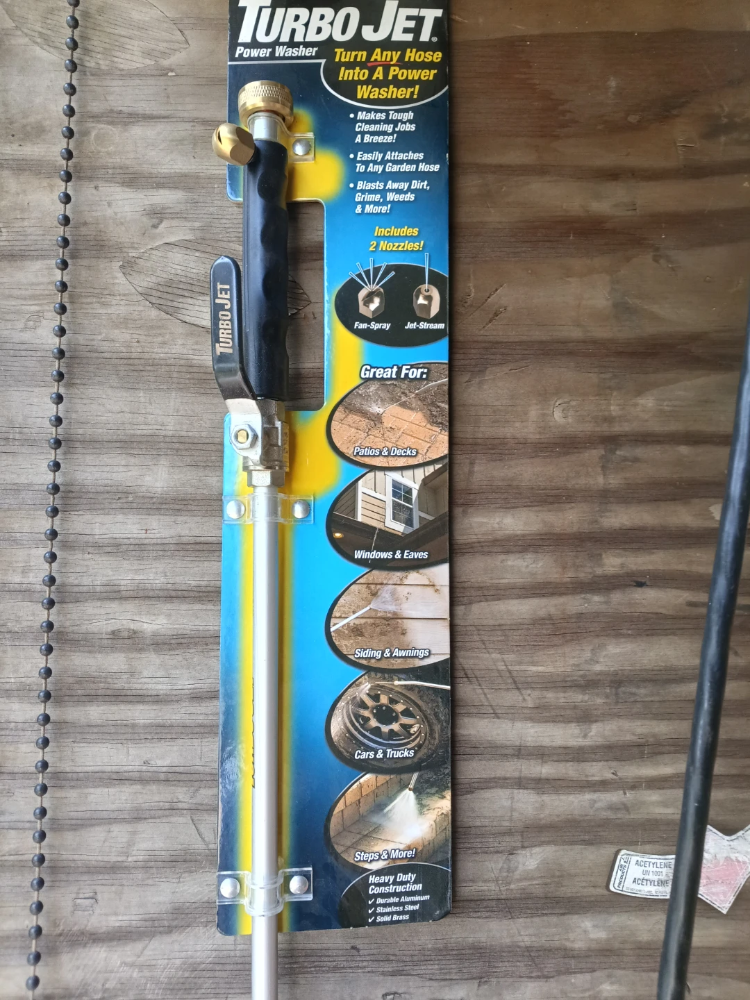 Turbo Jet Power Washer Wand with 2 Nozzles