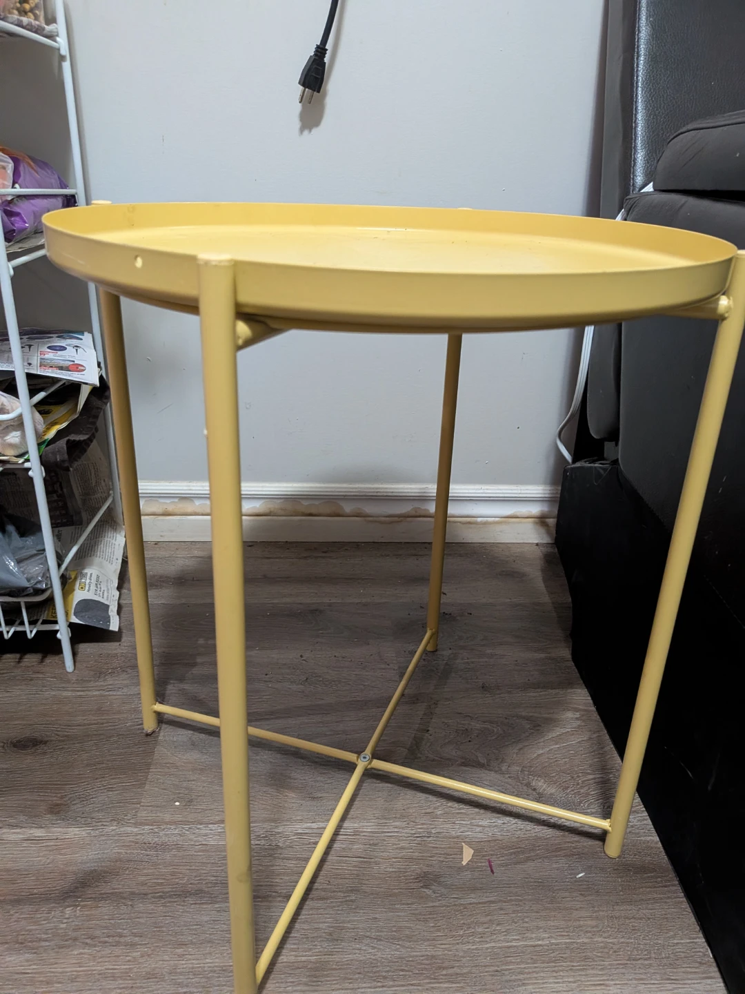 Yellow Round Tray Table