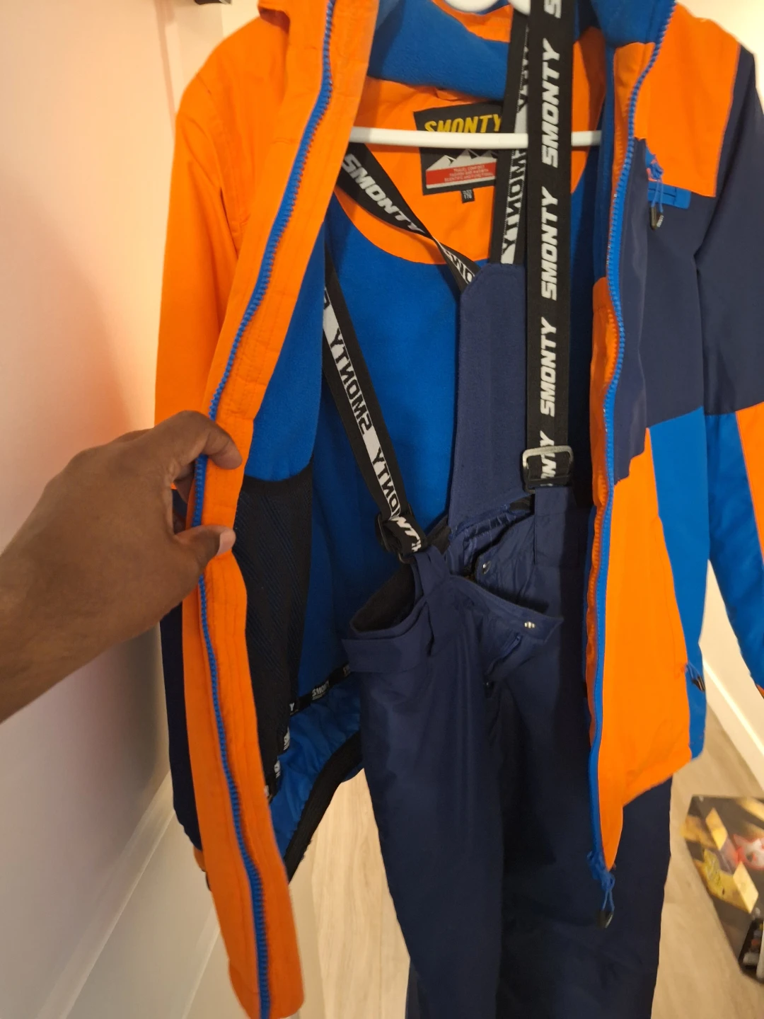 SMONTY Ski Suit Set Orange/Navy Blue - photo 2