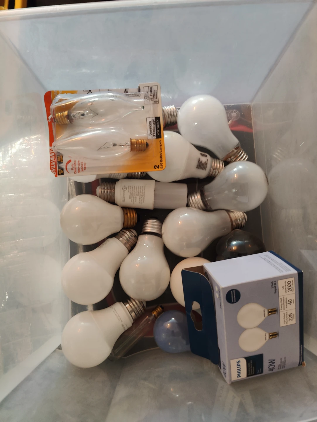 Assorted Light Bulbs - Philips, Sylvania