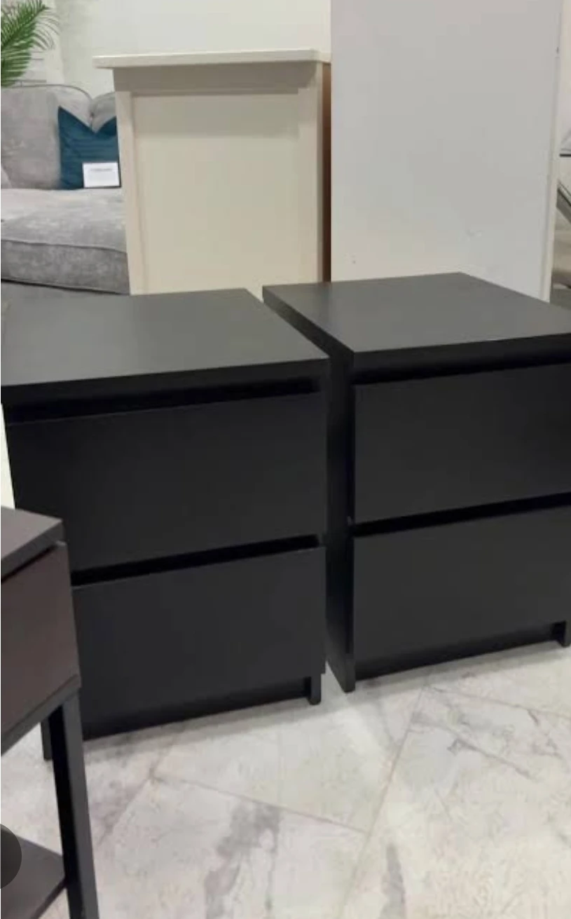 2 malm night tables