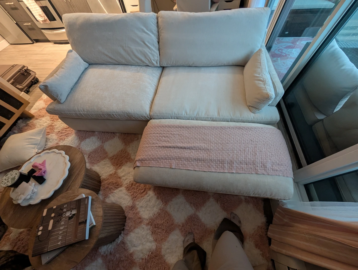 Cream modular sofa - photo 2