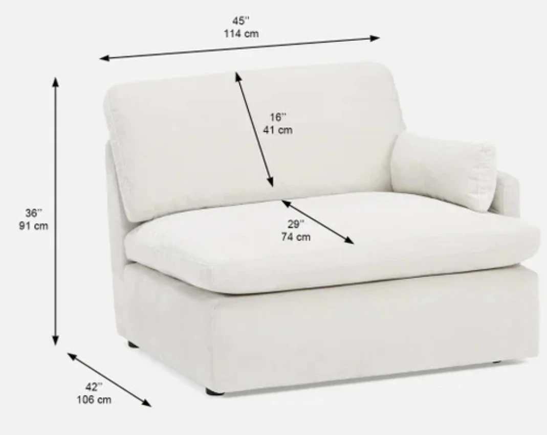 Cream modular sofa - photo 5