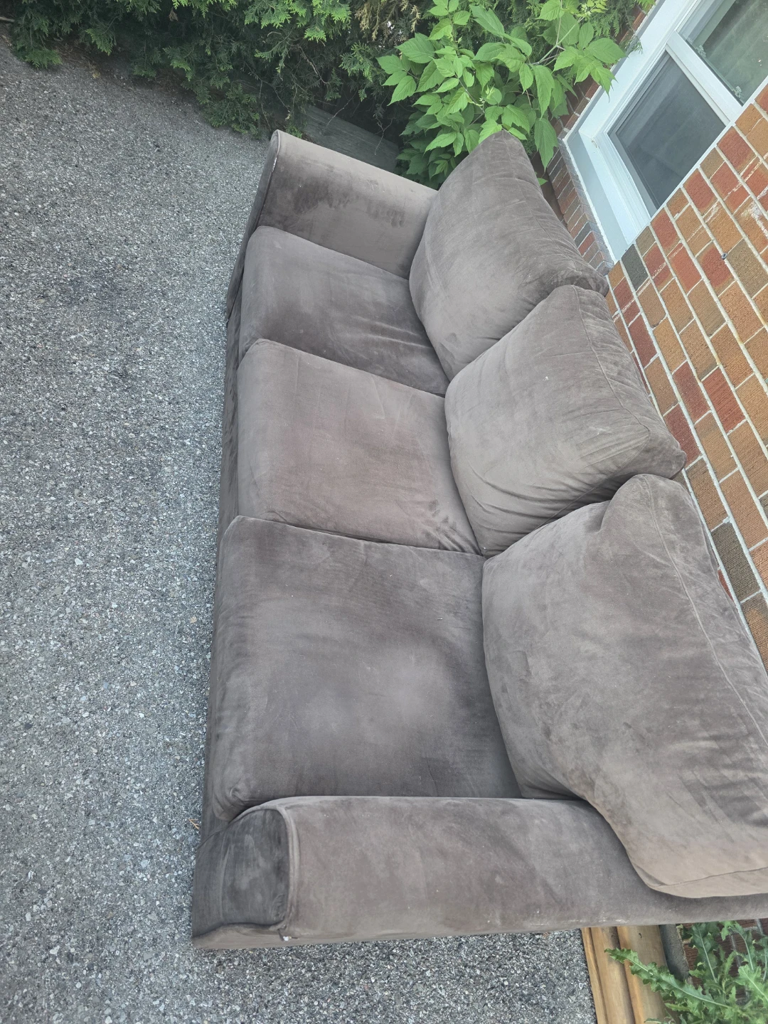 Brown 3-Seater Sofa - photo 2