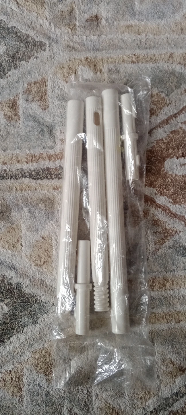 White Mop Handle Extension Poles