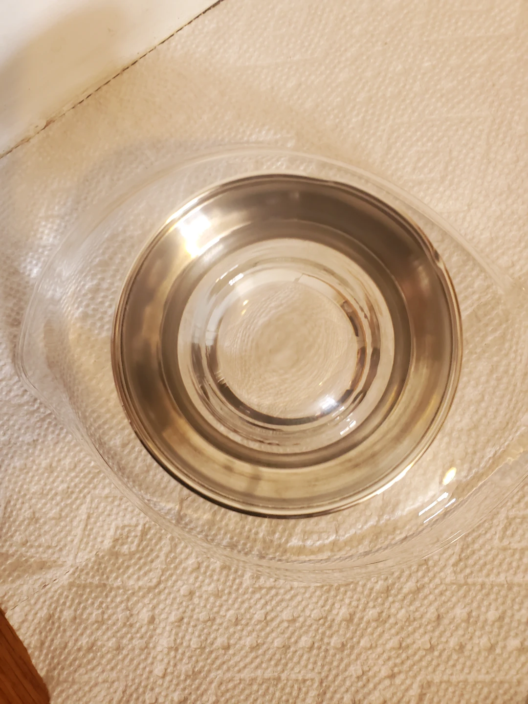STERLING SILVER STAND Glass dessert bowl with silver stand - photo 2