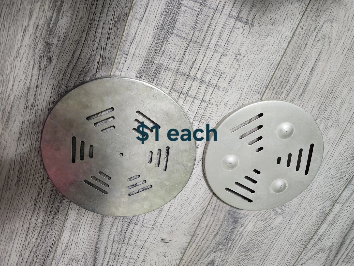 5 Stainless Steel Dinner Plates + 1 Tiffin Plate - photo 2