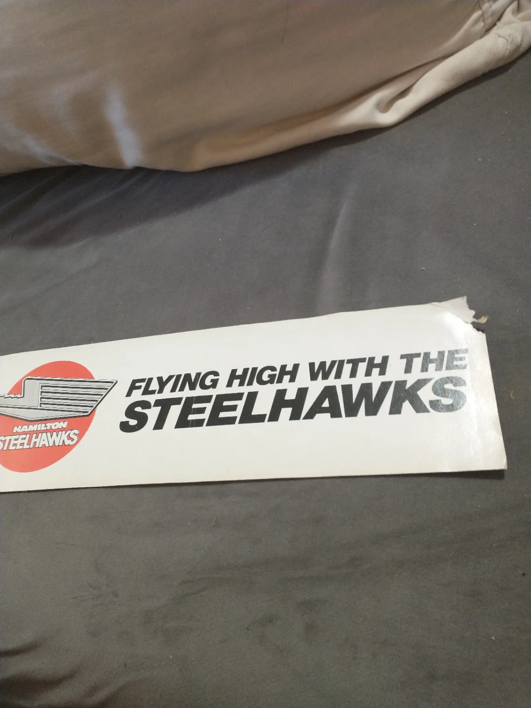 Rare! 1984-1989 OHL Defunct Hamilton Steelhawks Bumper Sticker - photo 3