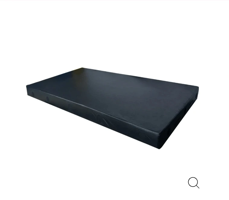 3 large Black Rectangular Foam crash pads