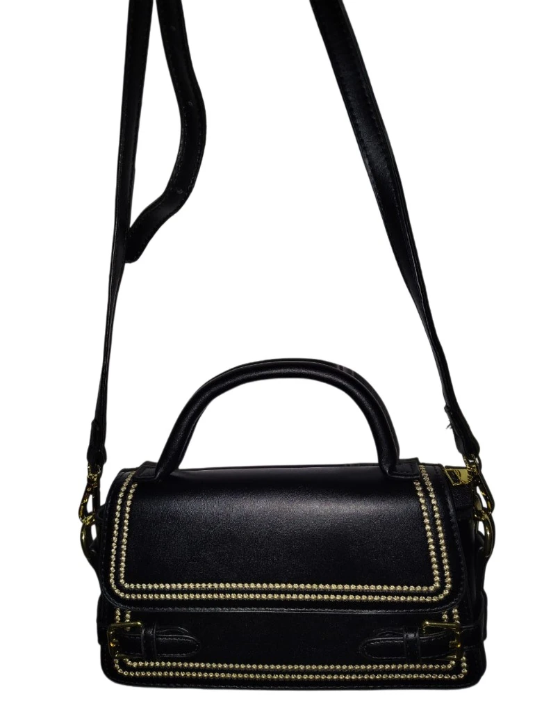 Set of 2 Mini Handbags - Black and Olive Green - photo 3