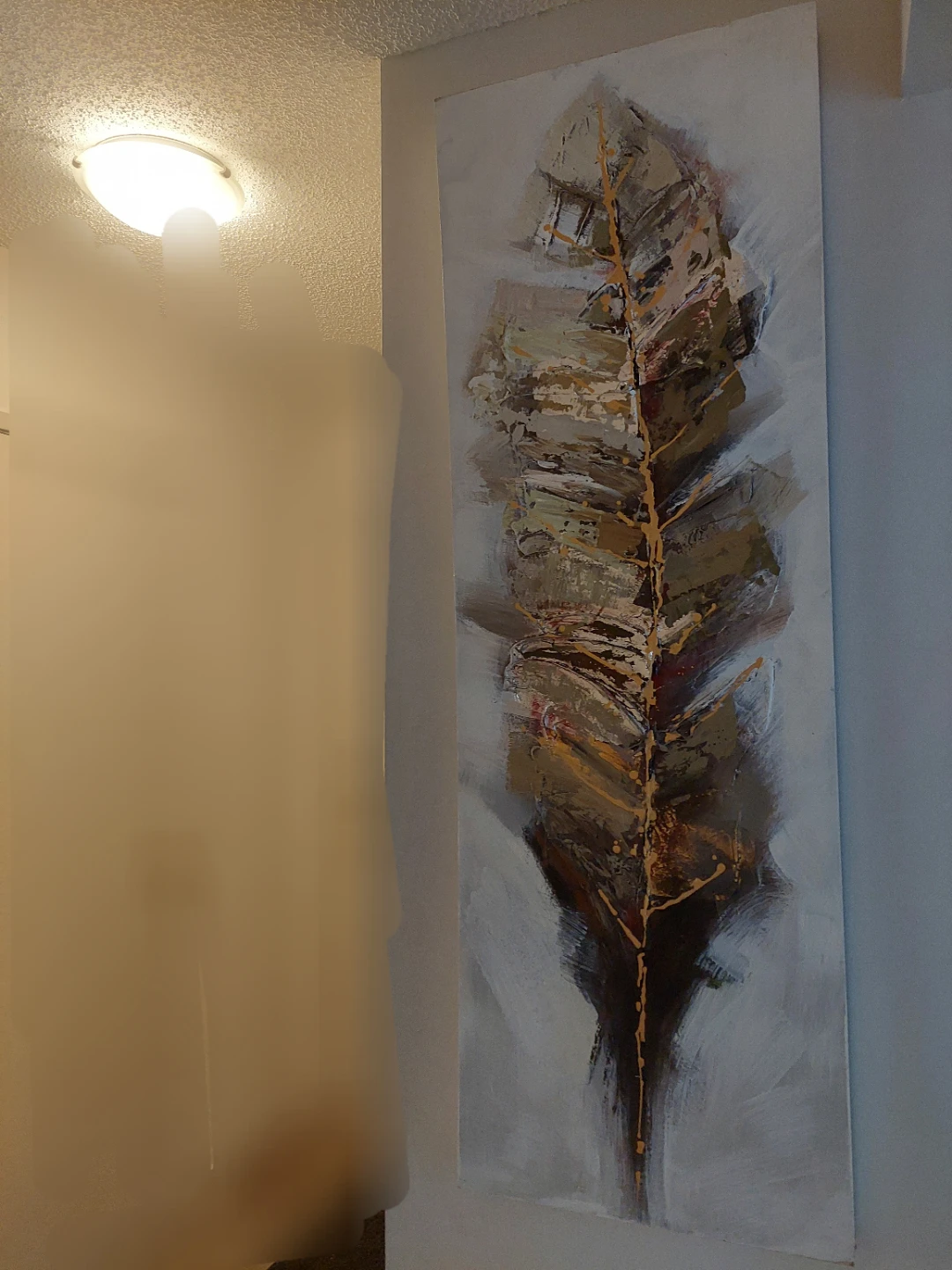 Tall Feather Abstract Wall Art - photo 2