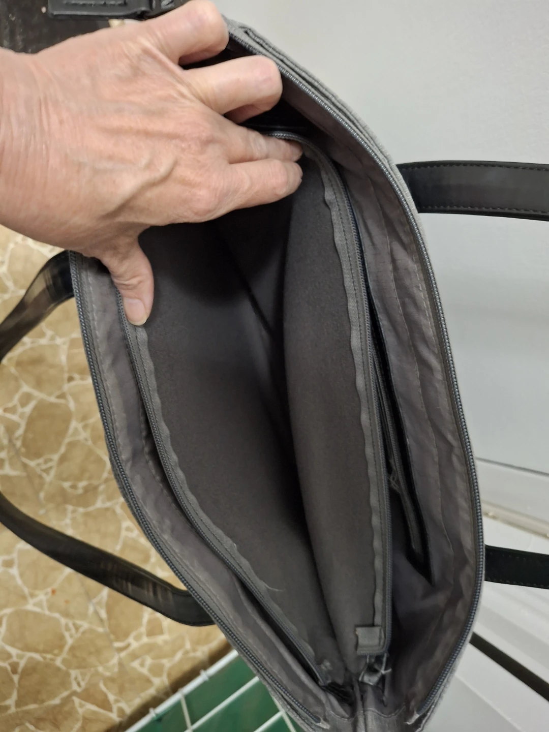 Large Grey Tote Bag - photo 4