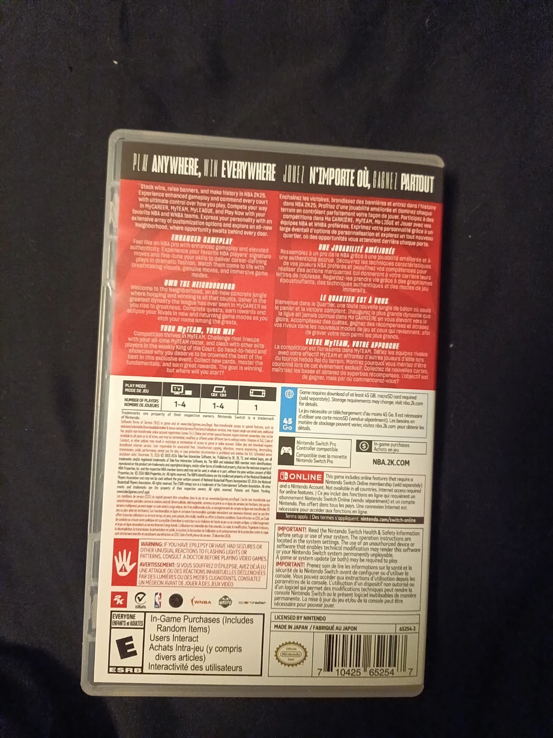 Nintendo Switch NBA 2K25 Video Game - photo 3