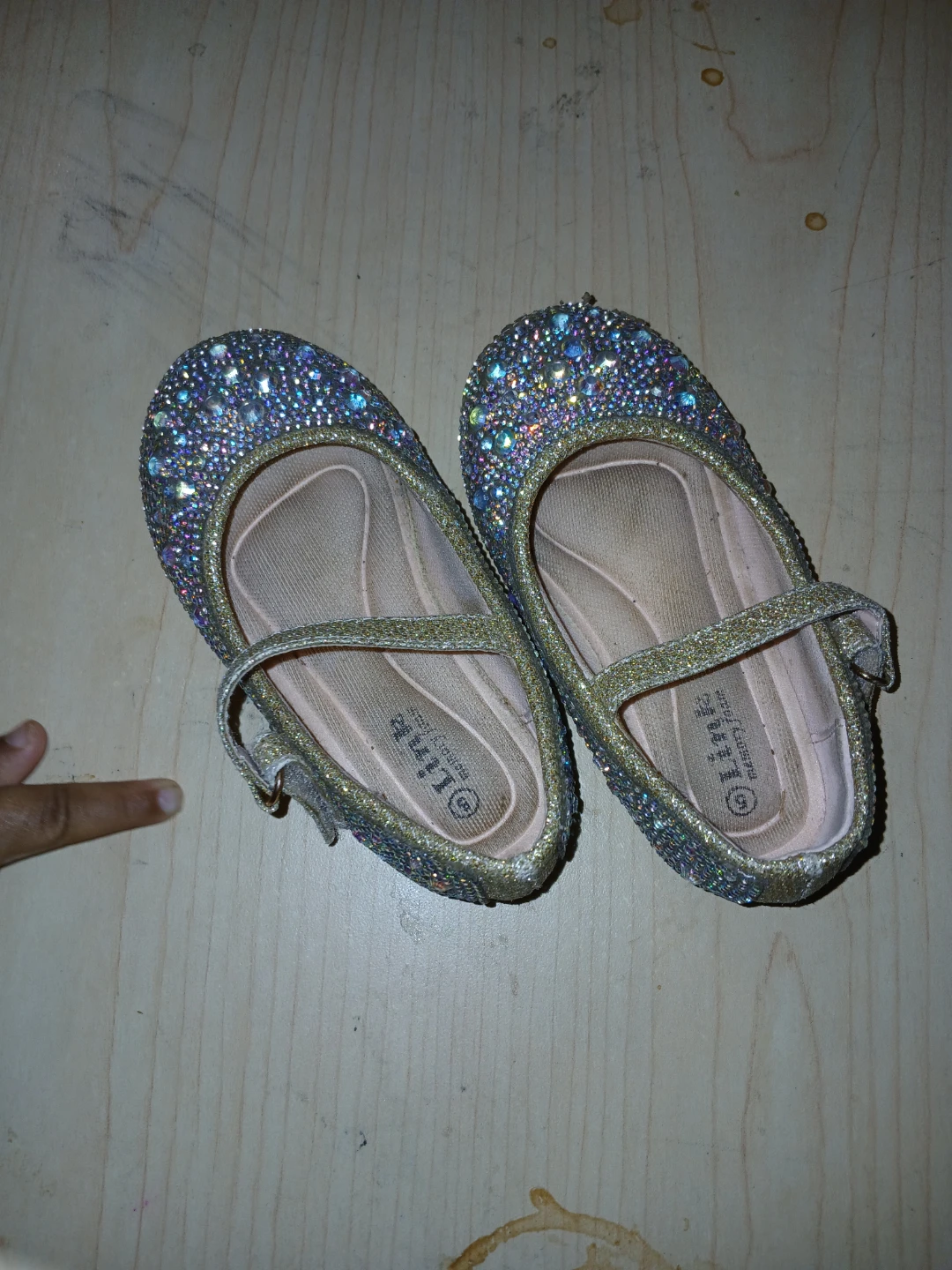 Link Toddler Girls Sparkle Mary Jane Flats