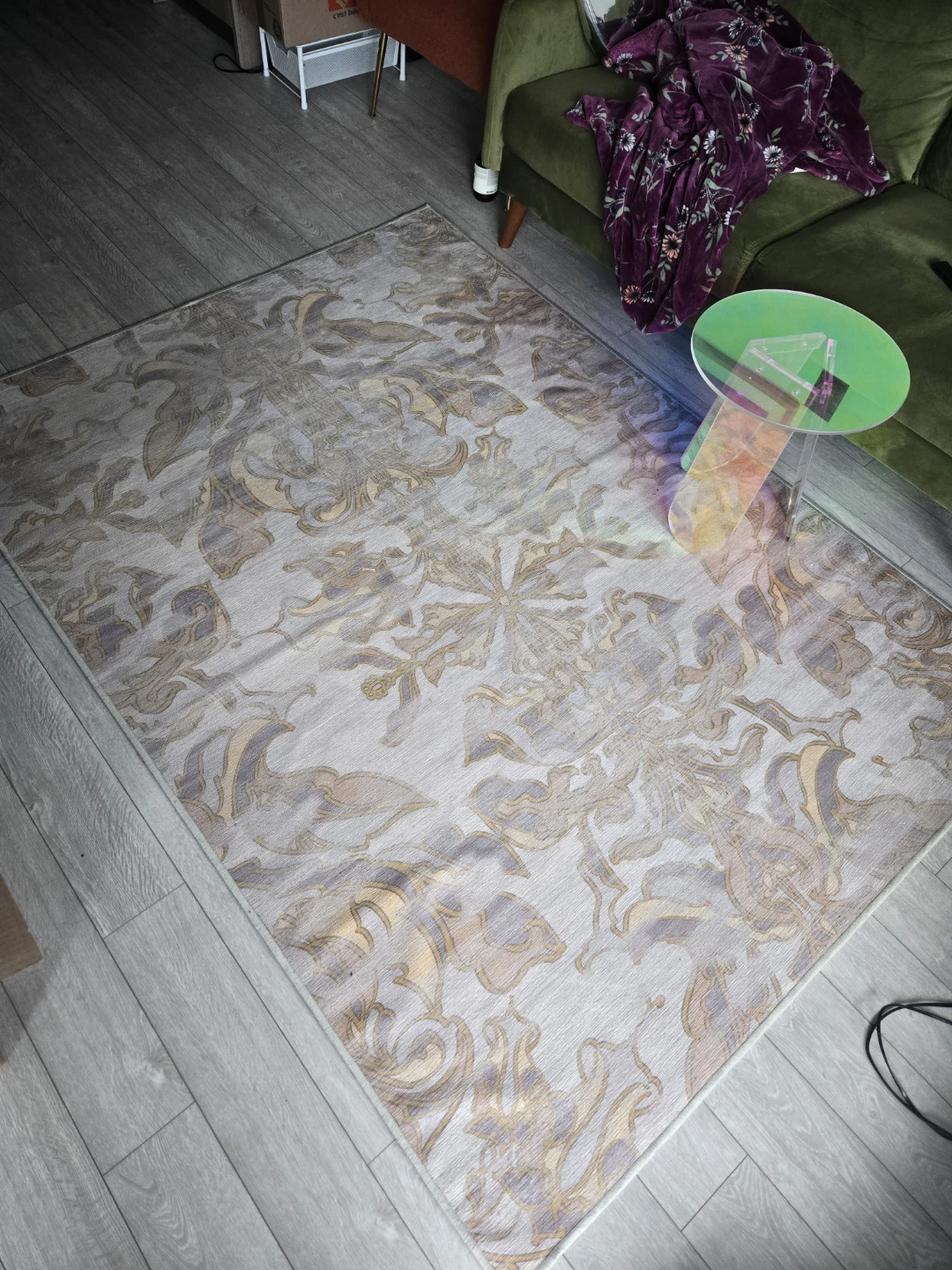 Floral Pattern Area Rug