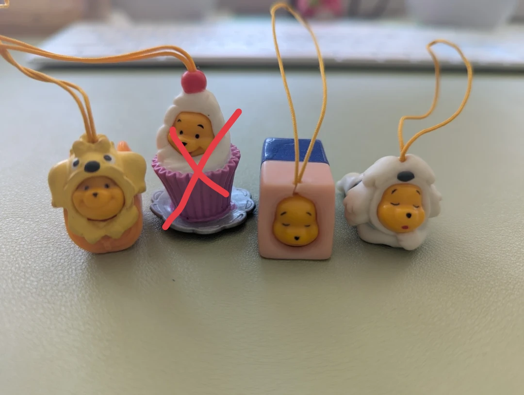 Vintage Peek a Pooh Charms