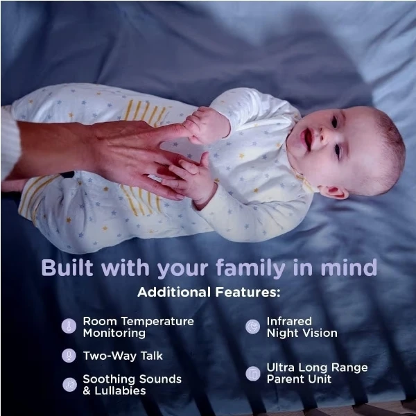 Hubble Connected Nursery Pal Twin 5" HD Baby Monitor - photo 5