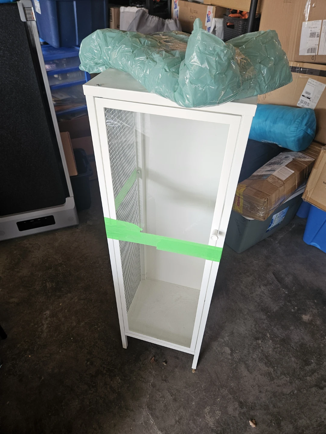 White Glass Display Case