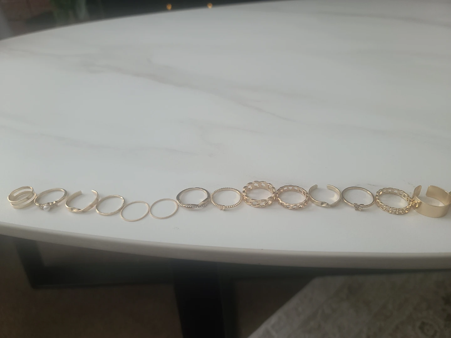 $12 ALL Gold-tone Ring Set BRAND NEW