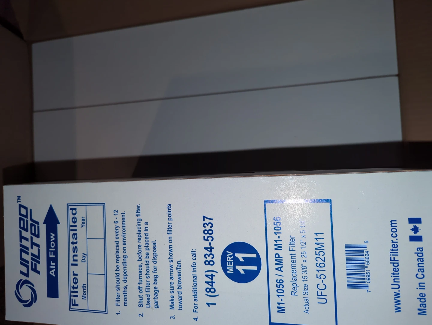Furnace filter, 3 pack, never used - photo 3