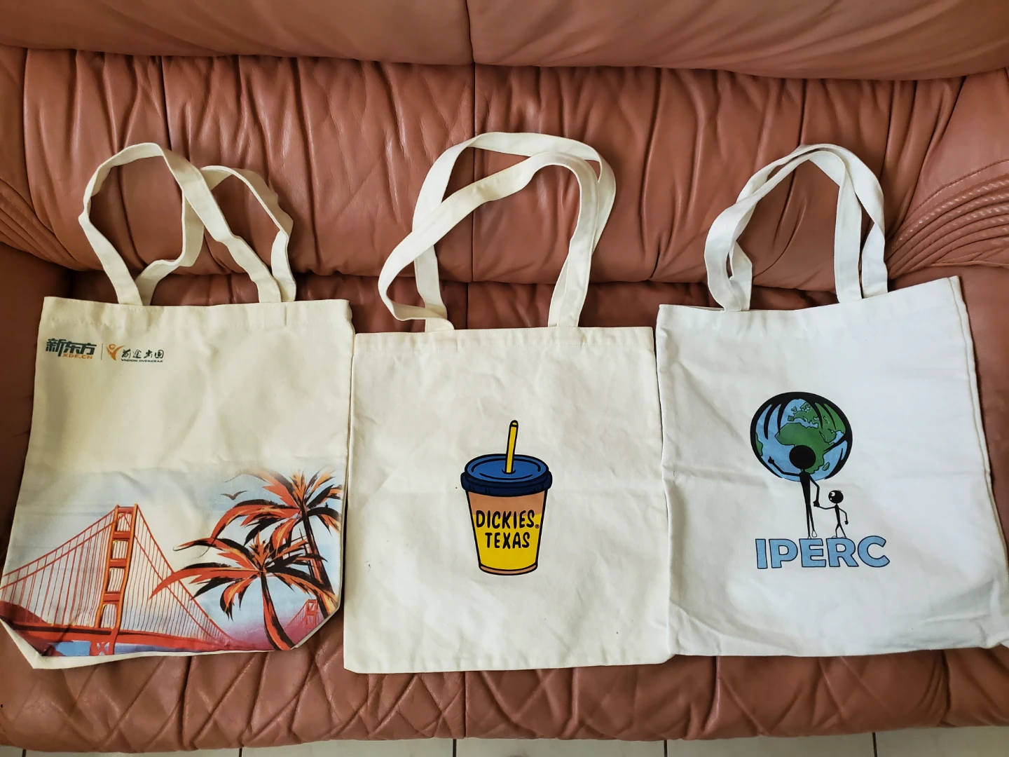 Set of 3 Canvas Tote Bags