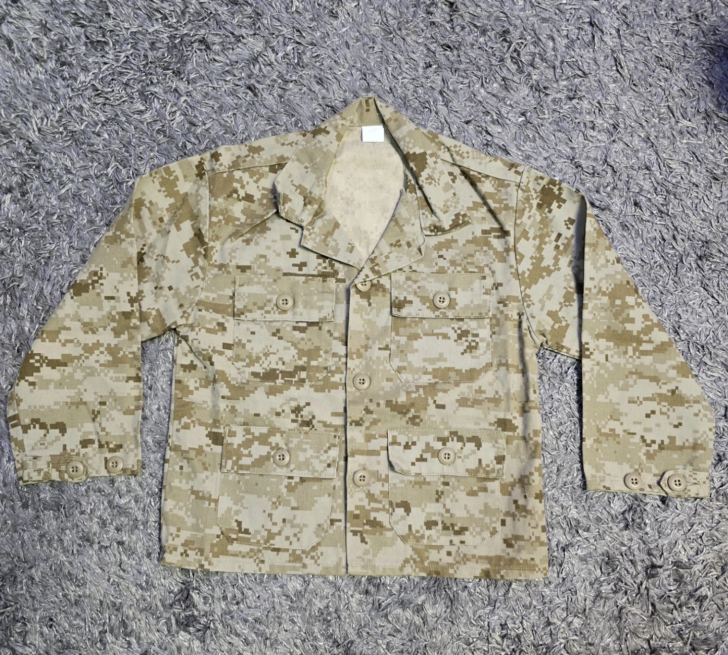 Desert Digital Camo Button-Up Shirt - Size 7 (XS-S Fit)