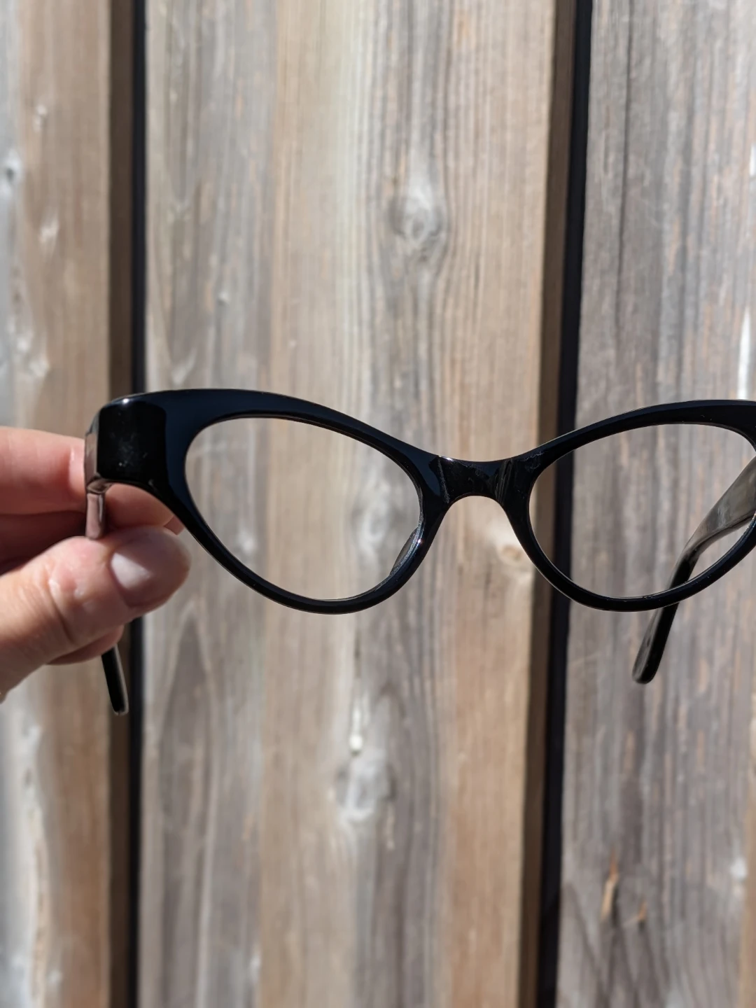 Vintage 1950's Black Cat Eye Glasses frames - photo 4