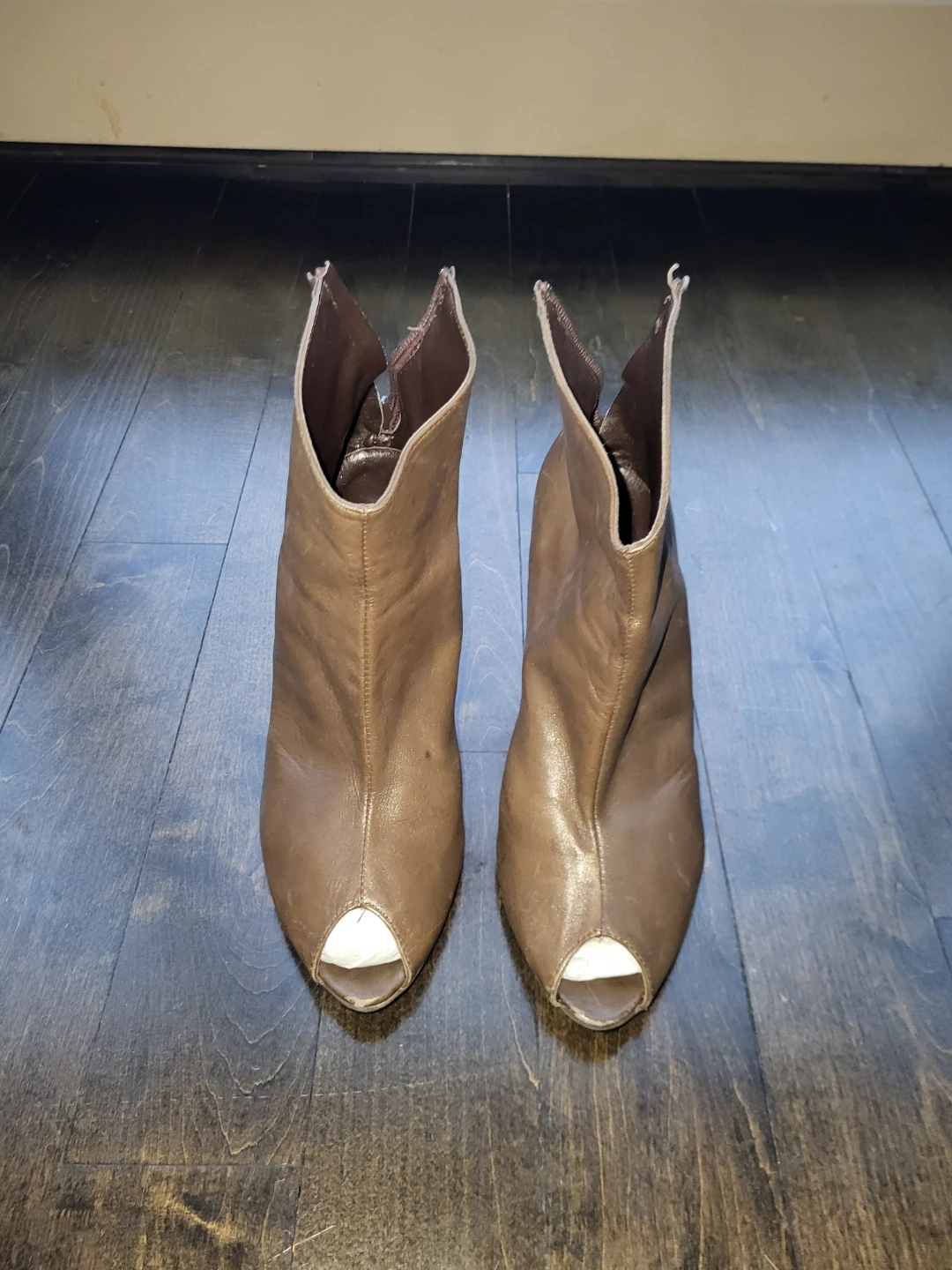 Minelli Peep Toe Booties - Size 39
