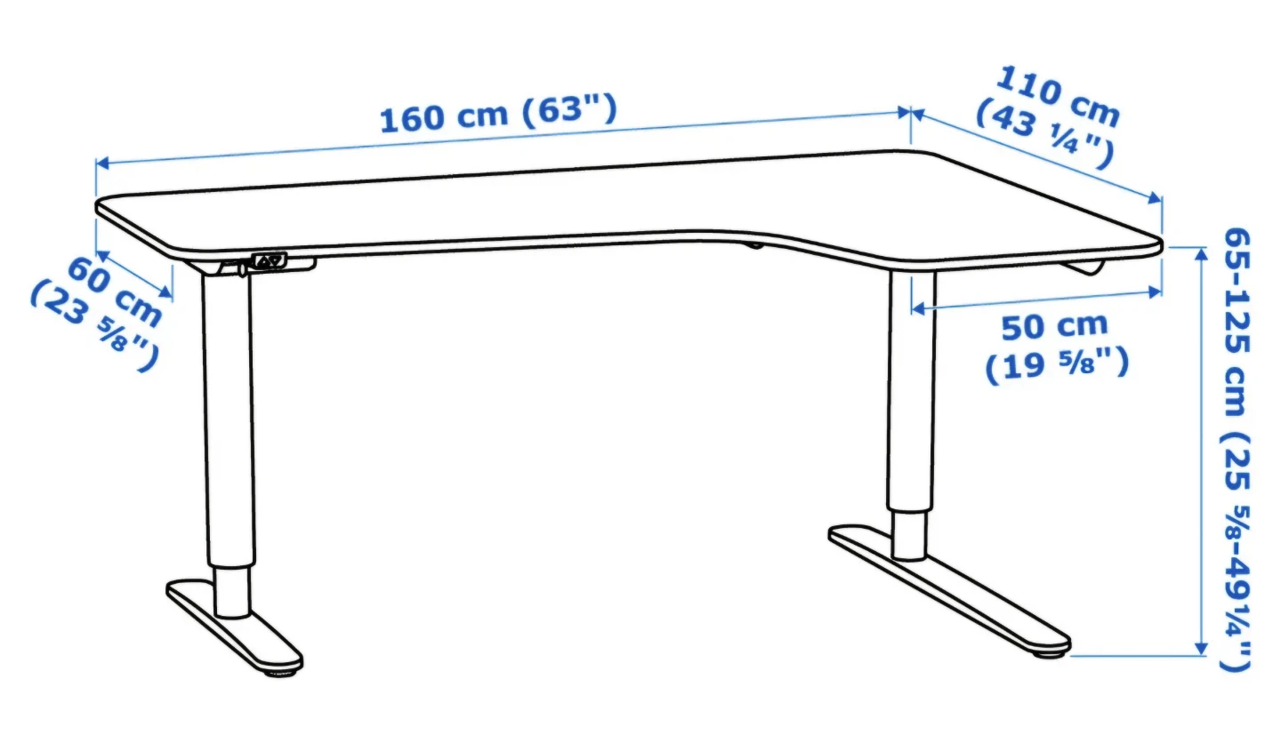 IKEA bekant Adjustable Standing Desk - photo 2