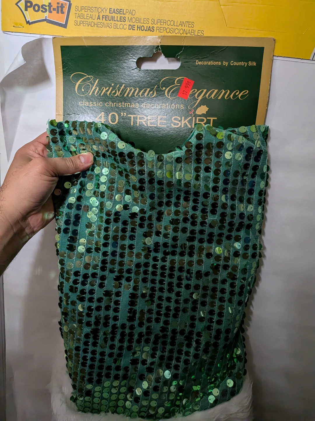 Christmas Elegance 40" Sequin Tree Skirt