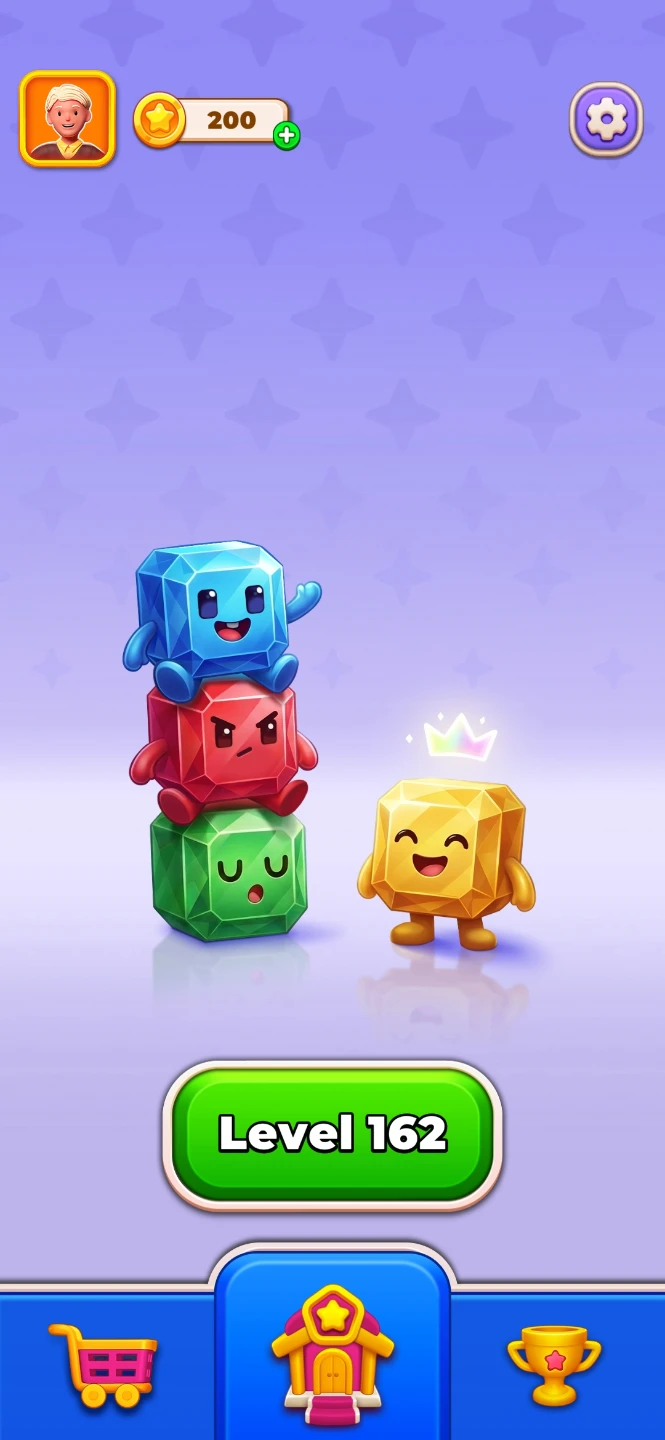 Level 162 of a Gem Matching Game ⚽️