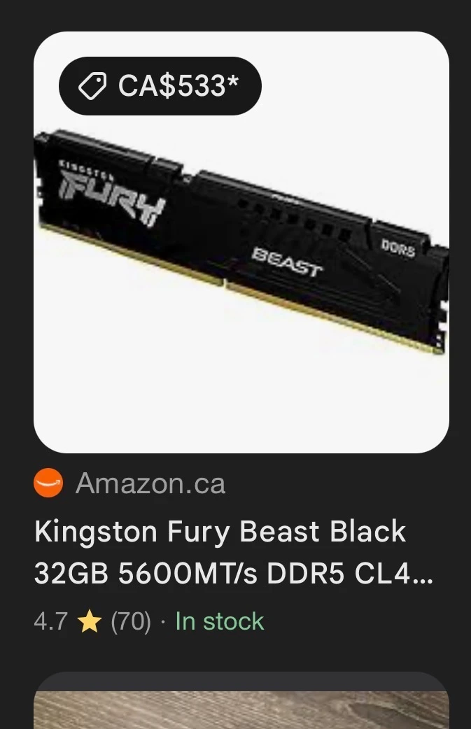Kingston Fury Beast DDR5 RAM Kit - photo 2