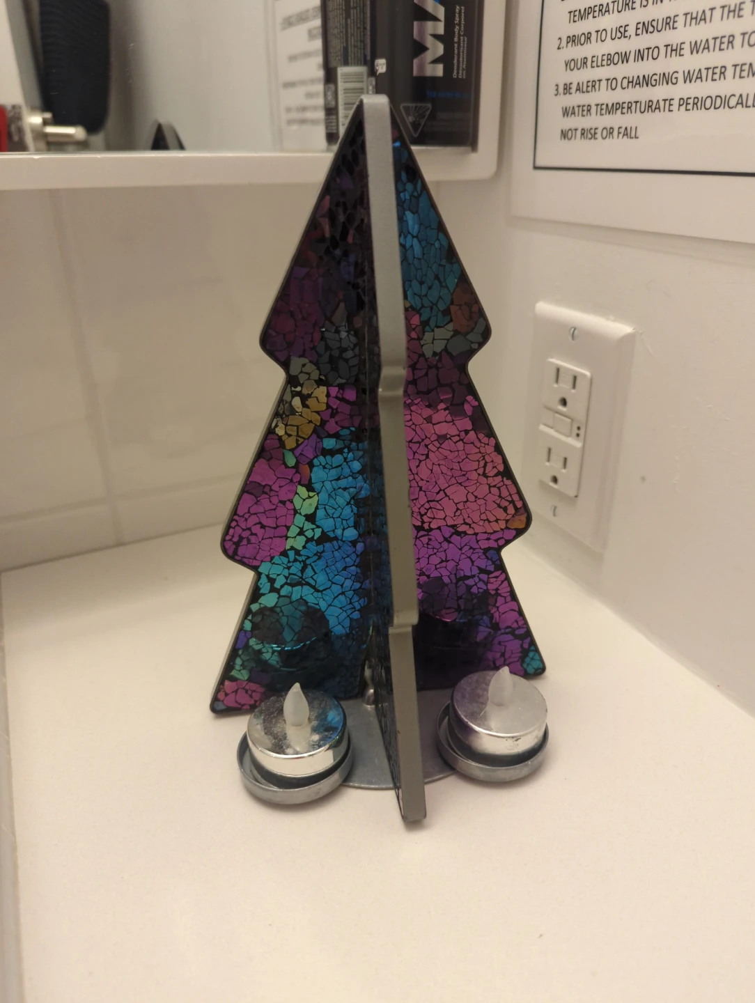 Mosaic Christmas Tree Tealight Holder ⚽⚽⚽⚽