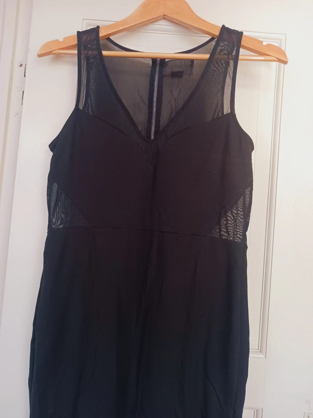 H&M Black Mesh Detail Mini Dress - photo 3