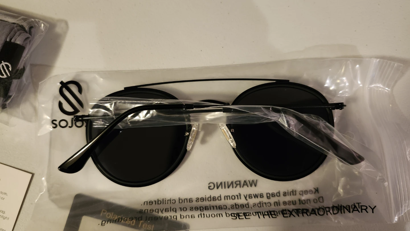 SOJOS Black Round Sunglasses - photo 3