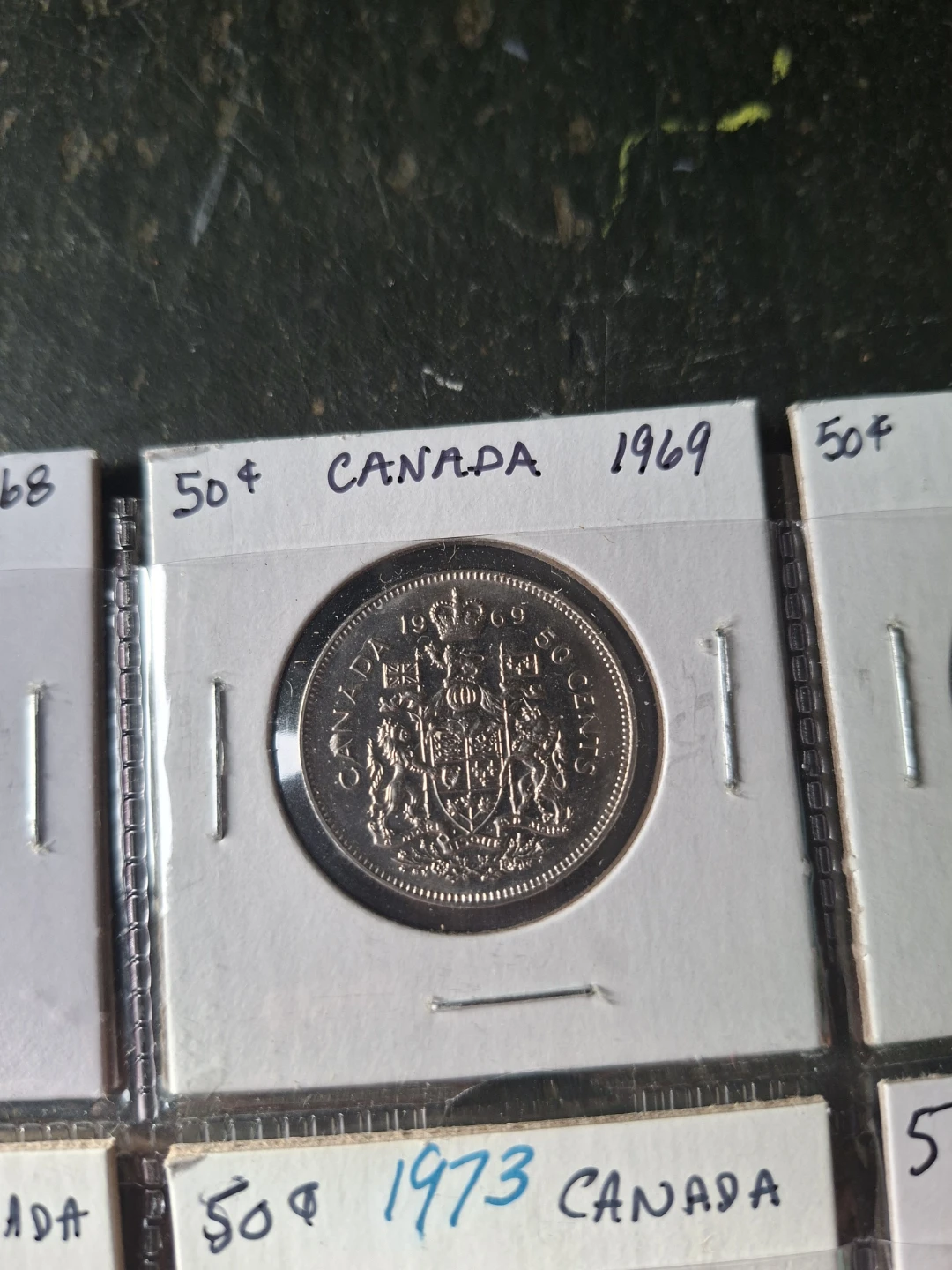 Collection of Canadian 50 Cent Coins 1968-1974 - photo 4