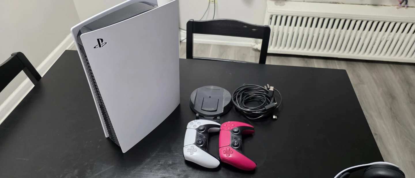 Sony PlayStation 5 Console with 2 Controllers - photo 2