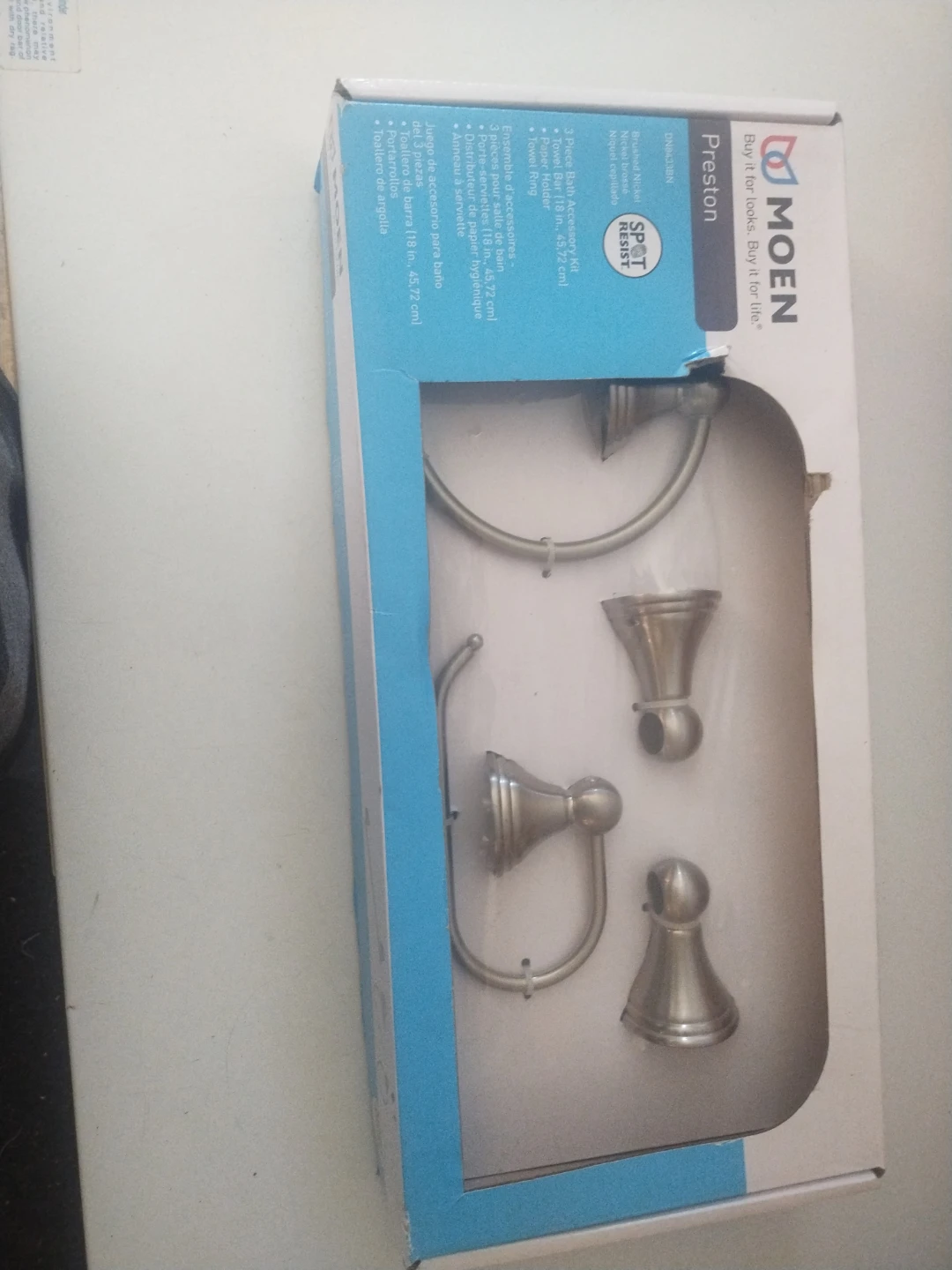 MOEN Preston 3-Piece Bath Accessory Kit in Brushed Nickel ⚽ - photo 3